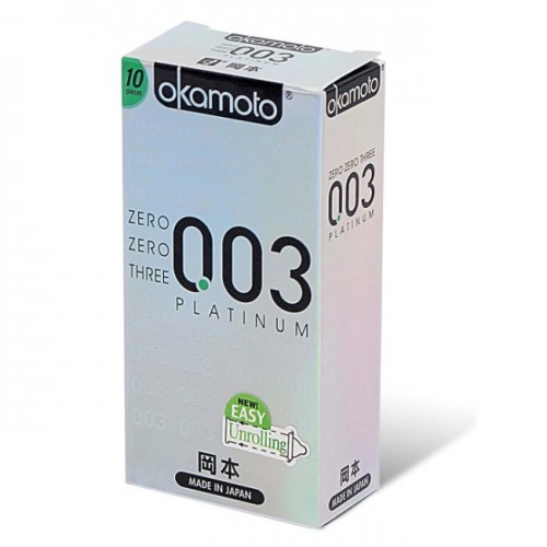 Okamoto 岡本 - 0.03 白金乳膠安全套 (10片裝)